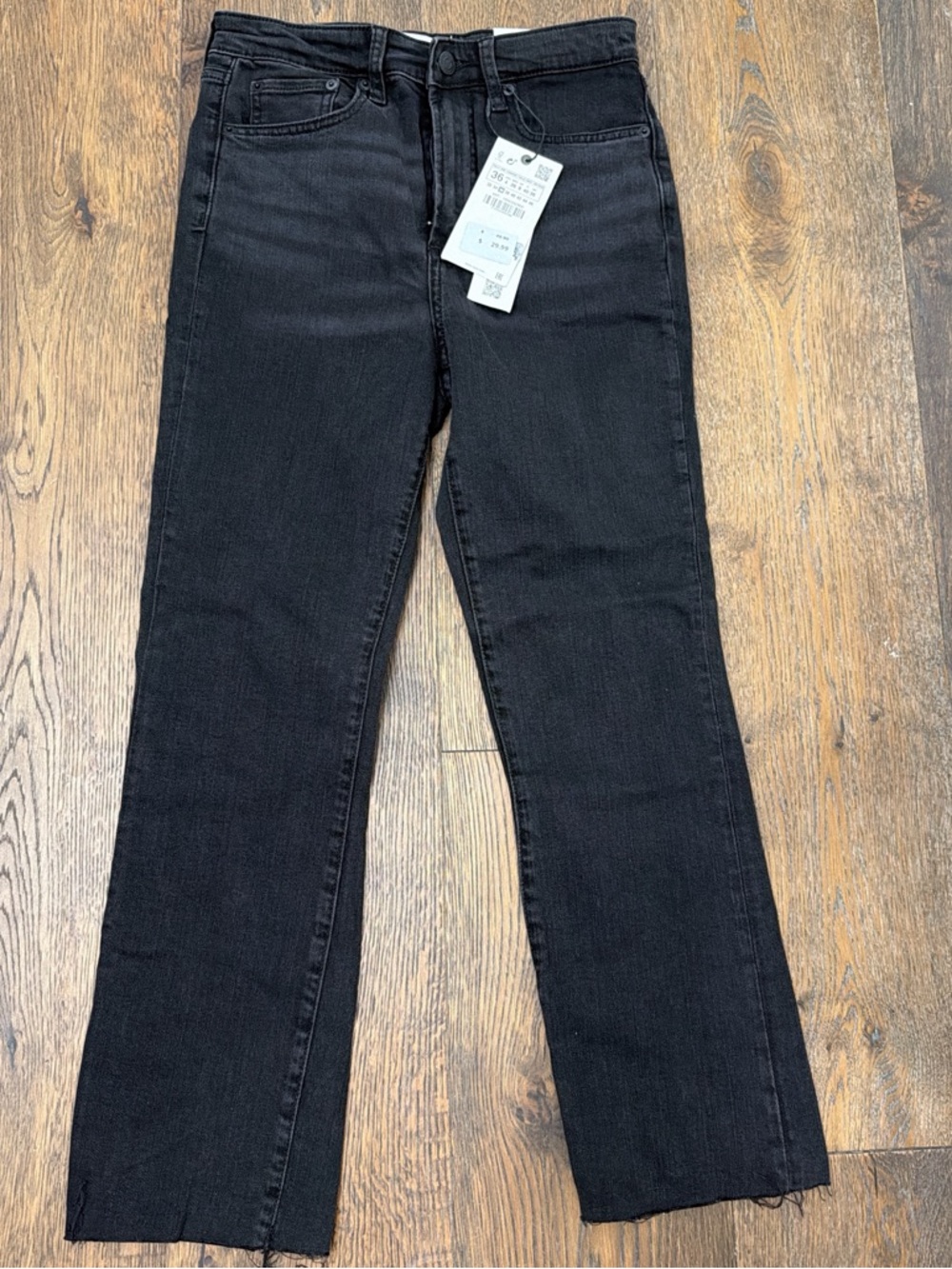 Zara Black Straight-Leg Women's Jeans